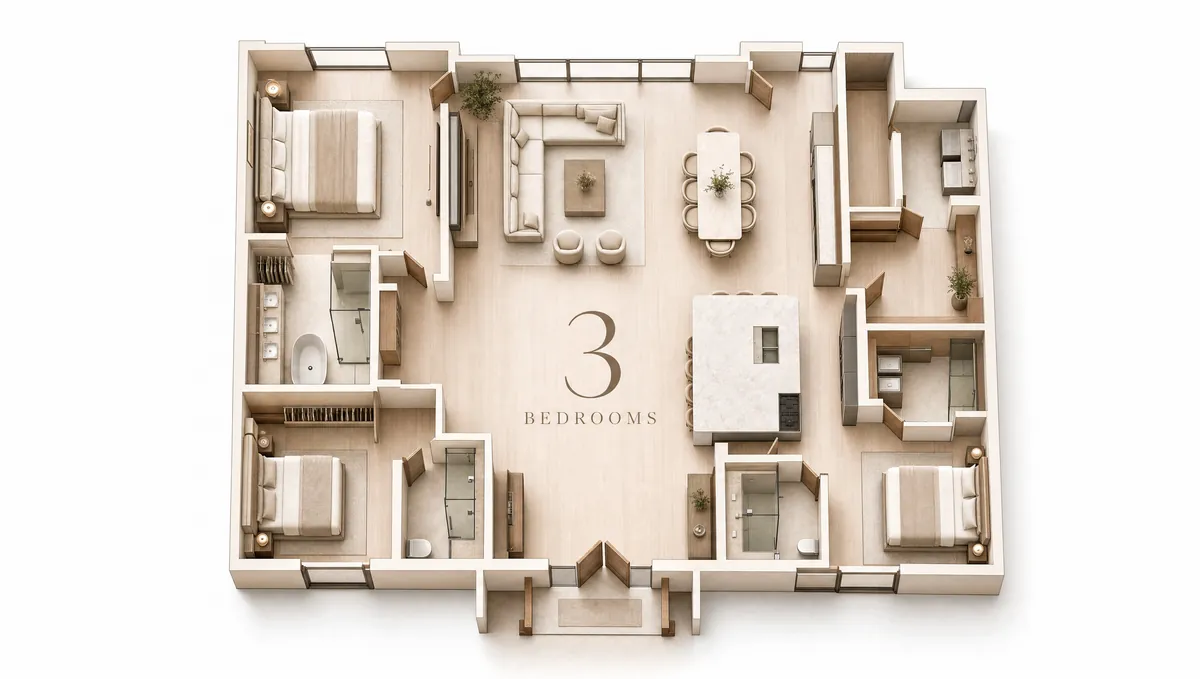 Home with 3 bedrooms