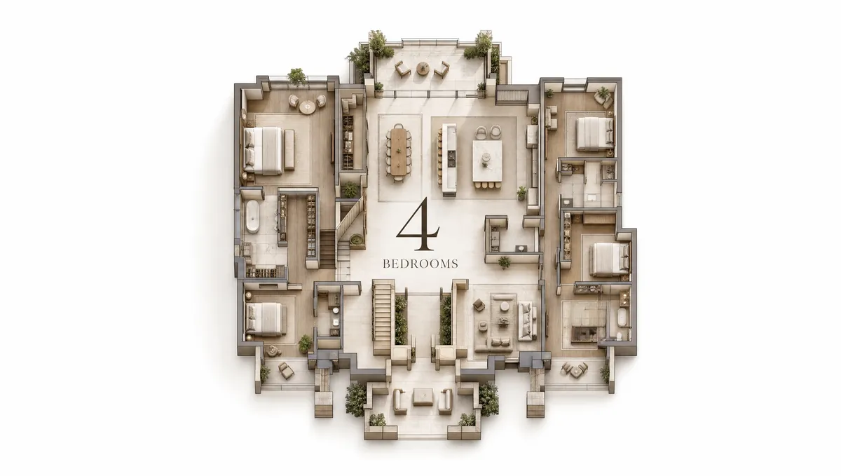 Home with 4 bedrooms